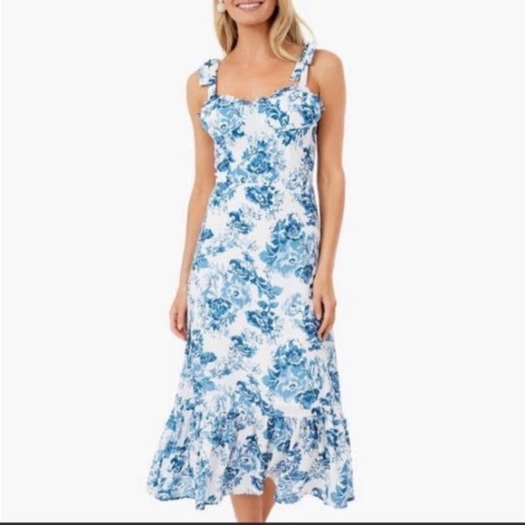 OPT Dresses Opt Toile De Jouy Midi Dress Poshmark